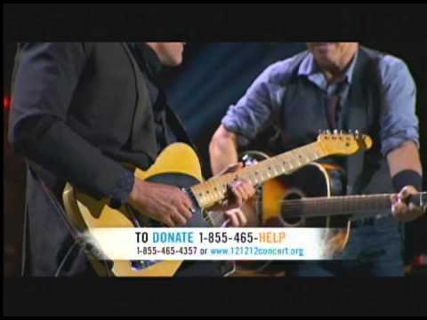 Full Bon Jovi and Bruce Springsteen: You Can't Go Home 121212concert Sandy